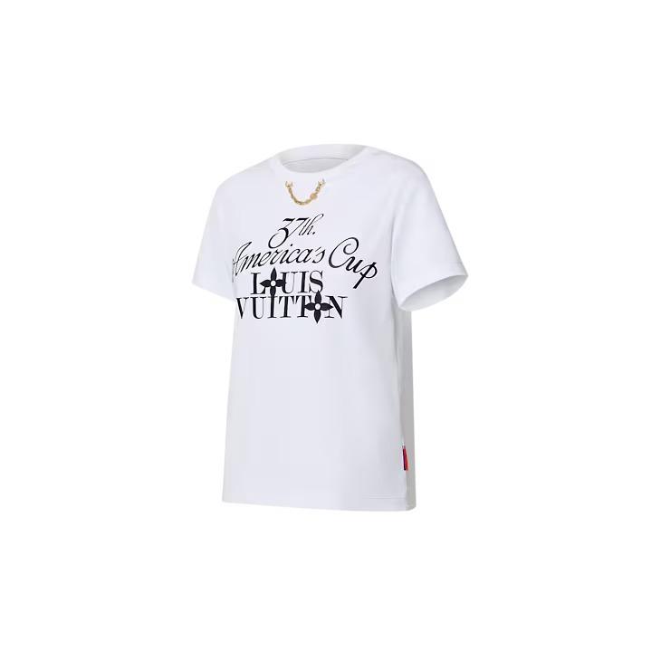 ルイヴィトン LV x AC Tシャツ クラシカル チェーン 1AFZVP
