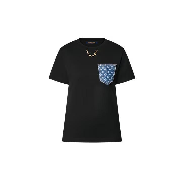 ルイヴィトン激安 モノグラム ポケットTシャツ　LV チェーン 1AG335/1AFYOQ