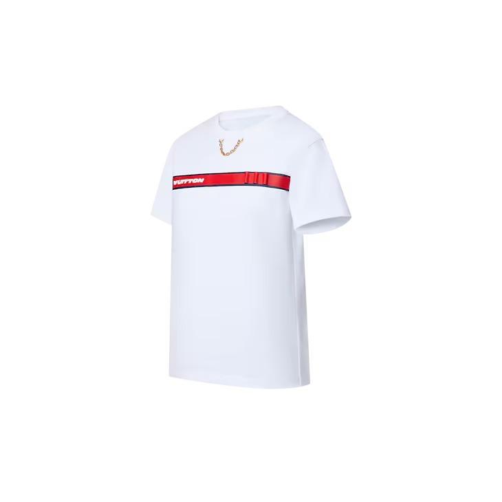 ルイヴィトン ヴィトンストラップTシャツ　LV チェーン 1AFYPZ