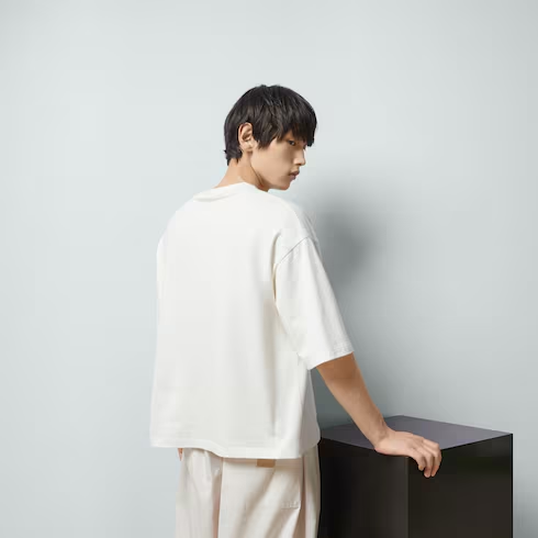 グッチ GUCCI ロゴプリントコットンTシャツ 768462 XJF66 9095