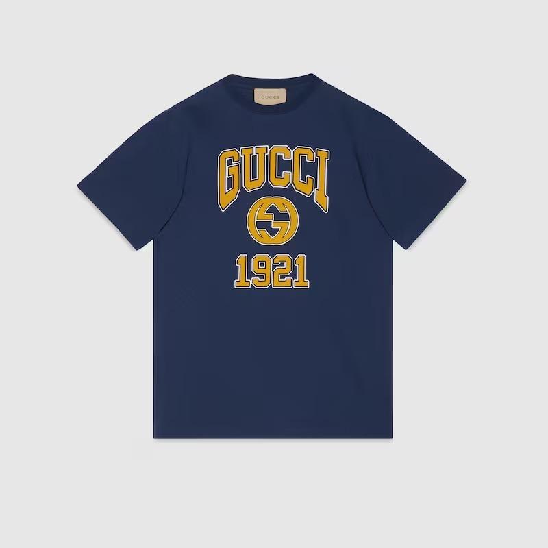 グッチ プリント コットンジャージー Tシャツ 771758 XJF3R