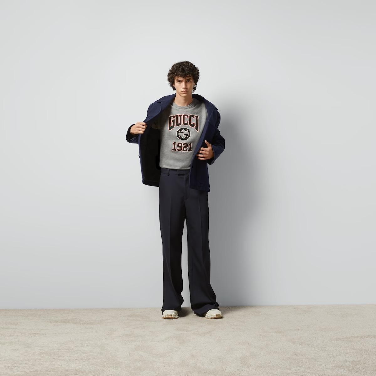 グッチ プリント コットンジャージー Tシャツ 771758 XJF3R