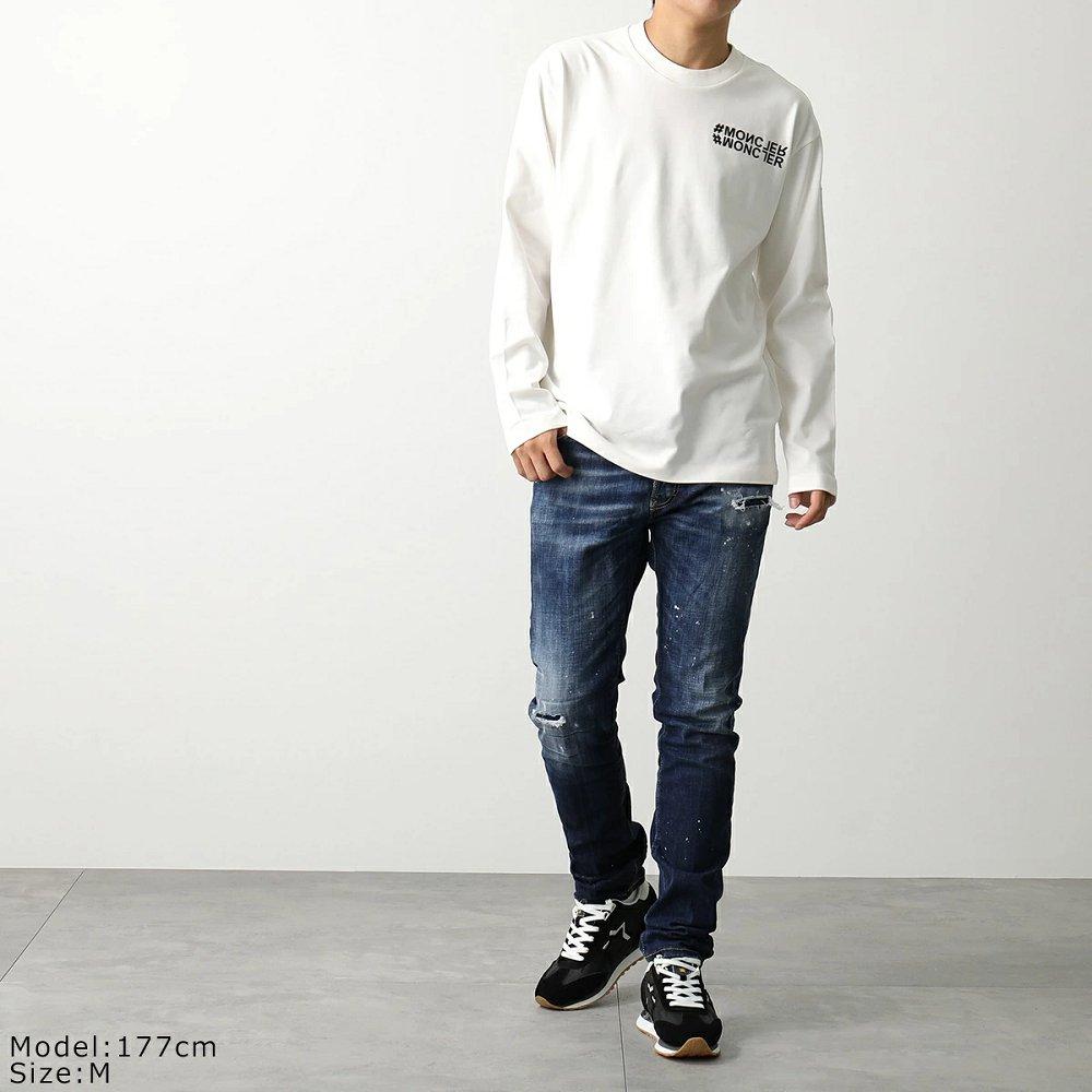 モンクレール グルノーブル 長袖Tシャツ メンズ ロンT ロゴ クルーネック カットソー コットン 8D00002 83927 034