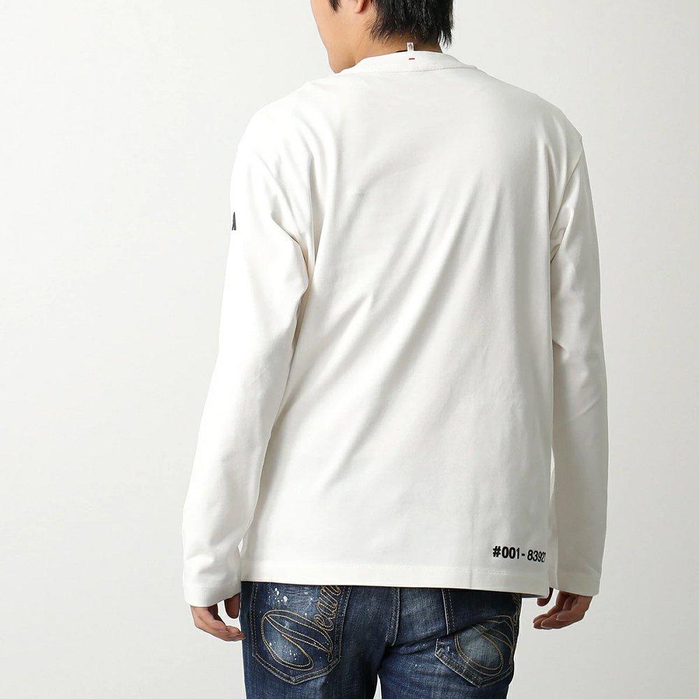 モンクレール グルノーブル 長袖Tシャツ メンズ ロンT ロゴ クルーネック カットソー コットン 8D00002 83927 034