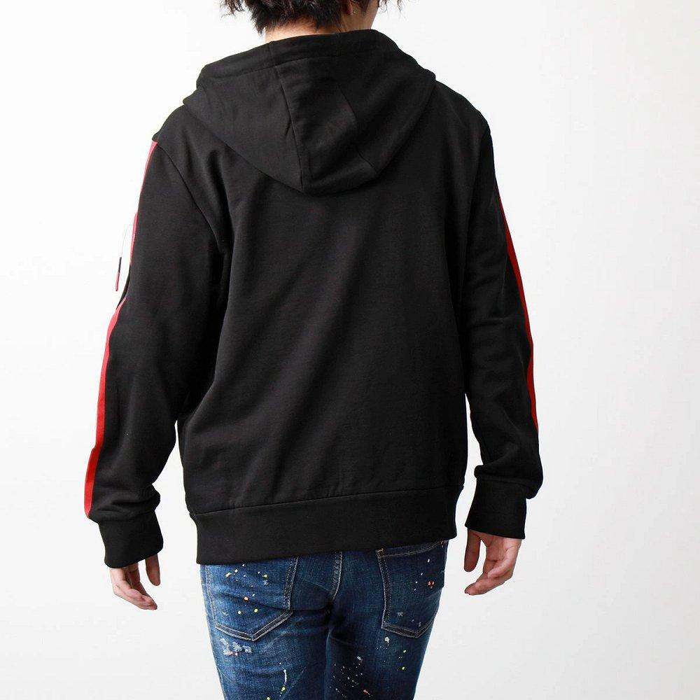 モンクレール パーカー メンズ ジップアップ スウェット アイコンロゴパッチ トリコロール 袖ポケット 8G00037 809KR 999