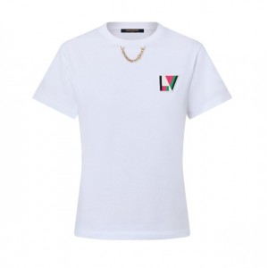 ルイヴィトン激安 LV クレスト Tシャツ カジュアル 1AFOXV
