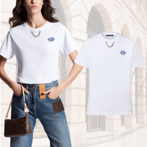 Louis Vuitton カジュアル LVパッチTシャツ ホワイト 1ABT4H