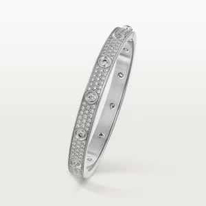 カルティエ Love ブレスレット パヴェダイヤモンド ホワイトゴールド ダイヤモンド N6033602