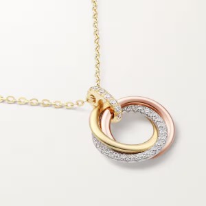 カルティエ トリニティ ネックレス ホワイトゴールド イエローゴールド ピンクゴールド ダイヤモンド B7224849