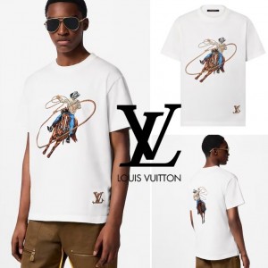Louis Vuitton グラフィックエンブロイダードコットンTシャツ 1AFXNS