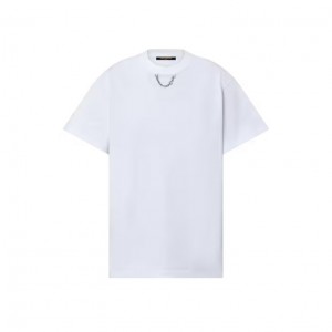 LOUIS VUITTON代引 オーバーサイズチェーン Tシャツ 1AGEA5