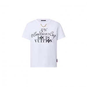 ルイヴィトン LV x AC Tシャツ クラシカル チェーン 1AFZVP