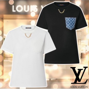 ルイヴィトン激安 モノグラム ポケットTシャツ　LV チェーン 1AG335/1AFYOQ