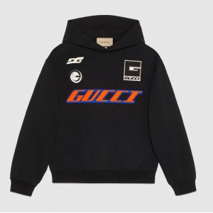 グッチ コットンジャージー フーデッド スウェットシャツ 778379 XJGEN 1082