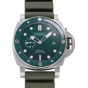 パネライ代引き サブマーシブル クアランタクアトロ ESTEEL ヴェルデ ズメラルド PAM01287