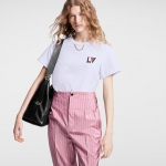 ルイヴィトン激安 LV クレスト Tシャツ カジュアル 1AFOXV