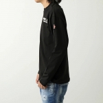モンクレール グルノーブル 長袖 Tシャツ メンズ ロンT ロゴ コットン クルーネック 8D00001 83927 999