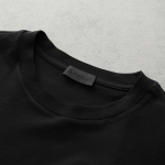 モンクレール マットブラック Tシャツ メンズ 長袖 ロンT カットソー ロゴT コットン クルーネック 8D00005 89A17
