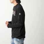 モンクレール Tシャツ メンズ 長袖 ロンT カットソー ロゴT コットン クルーネック 8D00009 8390T 999