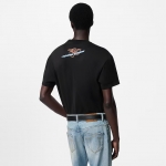 ルイヴィトン グラフィックエンベリッシュドコットンTシャツ 1AFXNI