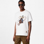 Louis Vuitton グラフィックエンブロイダードコットンTシャツ 1AFXNS