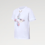 ルイヴィトン トラベルスタンプ フラワー Tシャツ レディース 1AGDCS