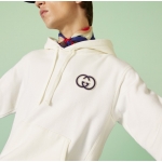 グッチ フーデッドスウエットシャツ オフホワイト 756649 XJFV9 9088