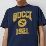 グッチ プリント コットンジャージー Tシャツ 771758 XJF3R