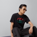 グッチ プリント コットンジャージー Tシャツ 771758 XJF68