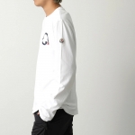 モンクレール 長袖Tシャツ メンズ ロングスリーブ ロンT ロゴ クルーネック コットン  8D00016 8390T