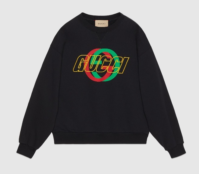 グッチ エンブロイダリー入 スウェットシャツ ロゴ 768460 XJGA1 1162