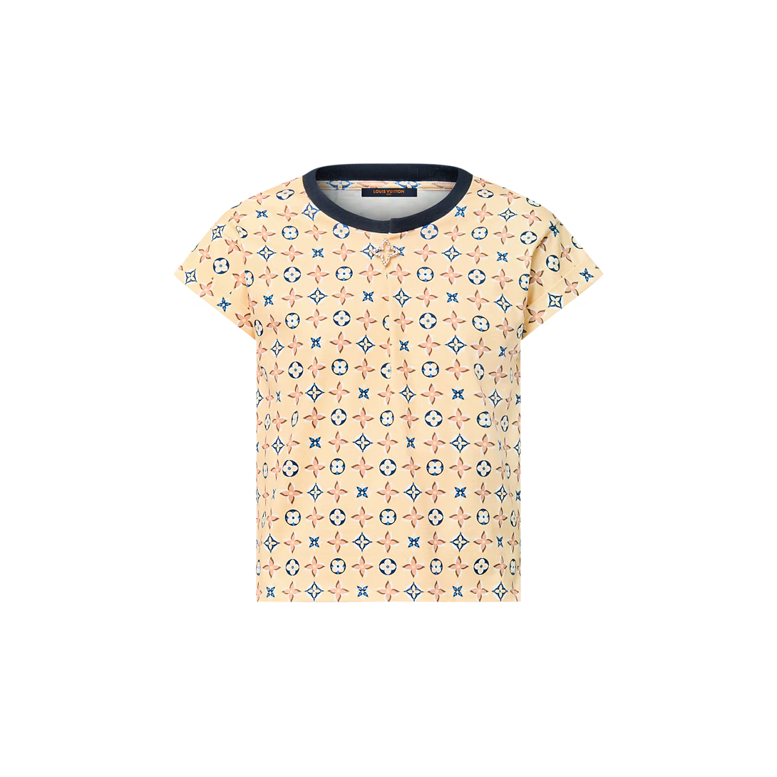 ルイヴィトン モノグラム カレイドスコープ ブローチ Tシャツ 1AFZKA