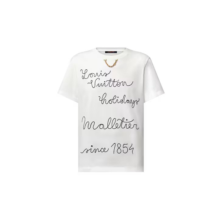 Louis Vuitton エンブロイダード LVクラブTシャツ 白 1AFYOX