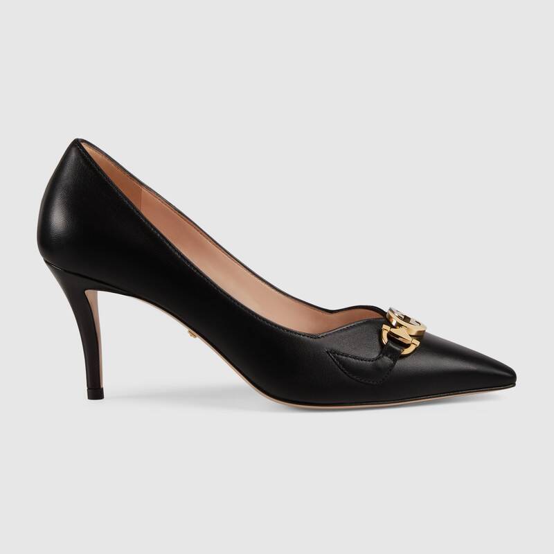 GUCCI グッチ ミディアム ヒール パンプス レザー レディース 596860 C9D00 1000