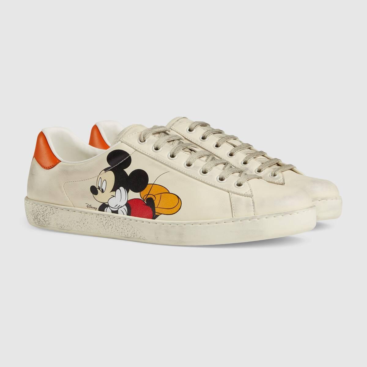 GUCCI ディズニー ミッキーxグッチ《エース》メンズ スニーカー 603697 AYO70 9591