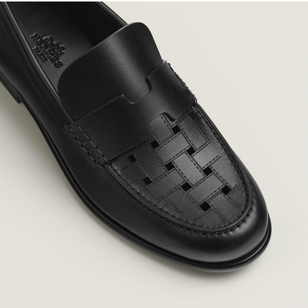 HERMES ローファー 上品 モカシン 大人カジュアル Kennedy H241105Z 02