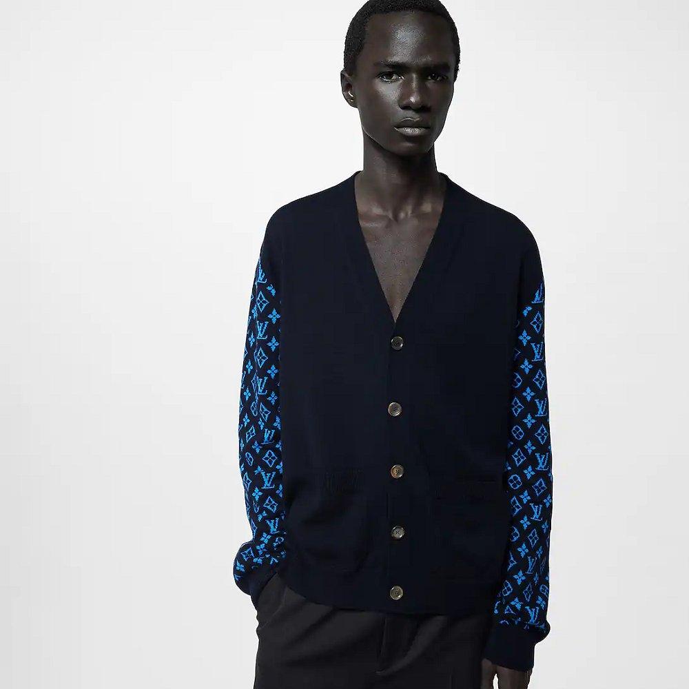 Louis Vuitton モノグラム カシミヤカーディガン 1AATLZ 1ABIXJ