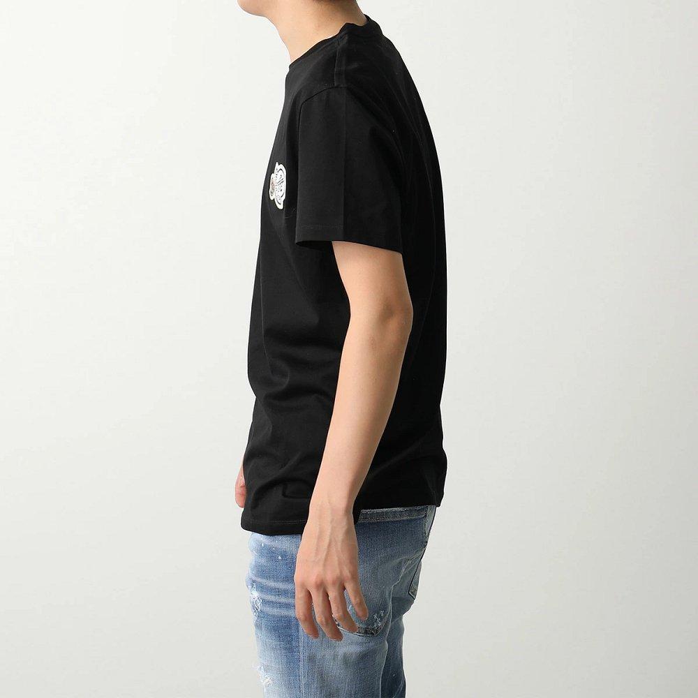 モンクレール 半袖Tシャツ メンズ ダブルロゴパッチ コットン クルーネック 8C00058 8390Y