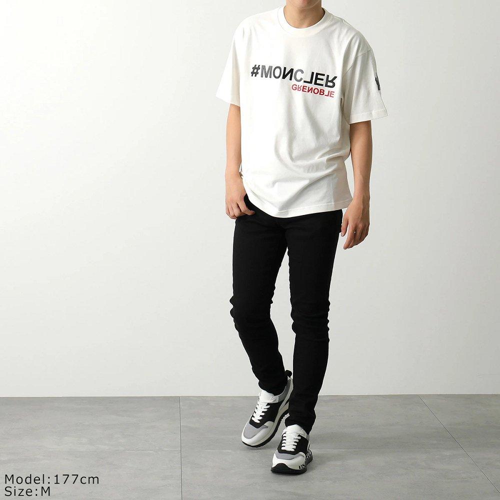 モンクレール グルノーブル Tシャツ 8C00005 8390T メンズ 半袖 カットソー ロゴT コットン クルーネック