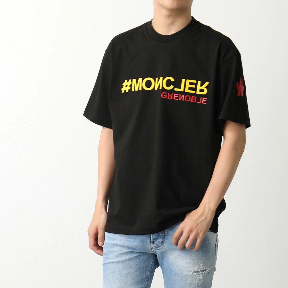 モンクレール グルノーブル Tシャツ 8C00005 8390T メンズ 半袖 カットソー ロゴT コットン クルーネック