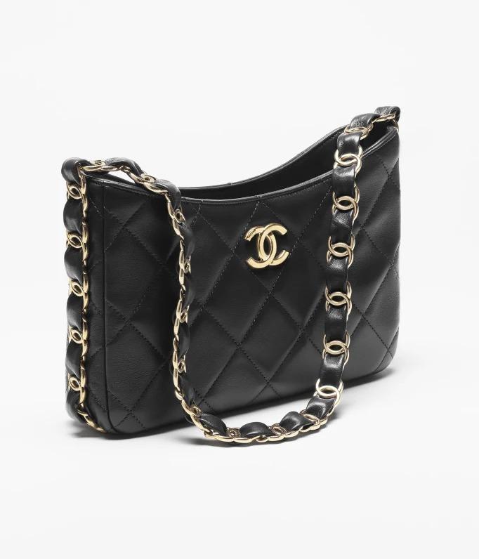 CHANEL代引き  ホーボーバッグ CCロゴ ラムスキン AS5177 B18293 94305