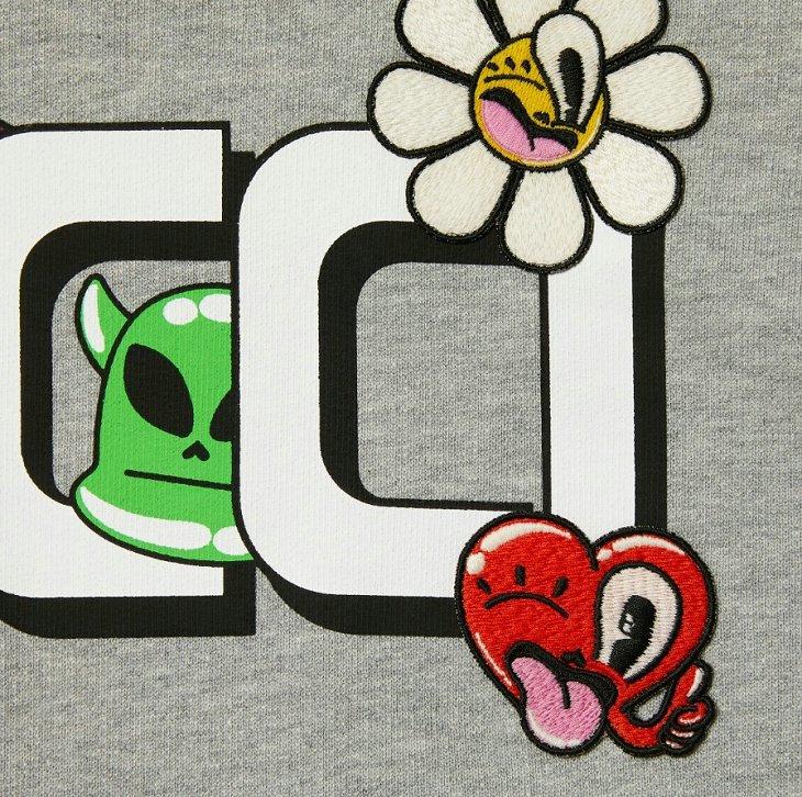 GUCCI プリント コットンジャージー スウェットシャツ 768530 XJGIG 1178