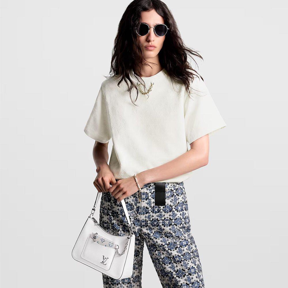 ルイヴィトン代引 LV モノグラム ジャカード Tシャツ 1AFTN5 1AFTMR