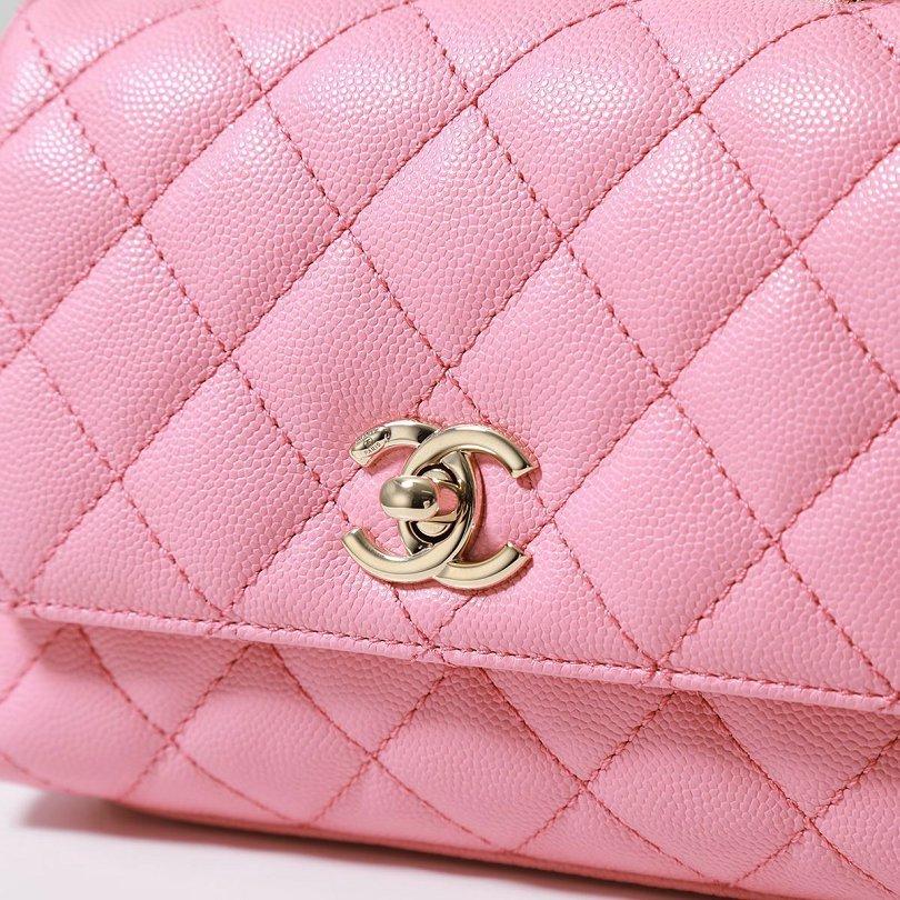 CHANEL ショルダーバッグ マトラッセ ココハンドル ミニ XXS AS2215 B13607