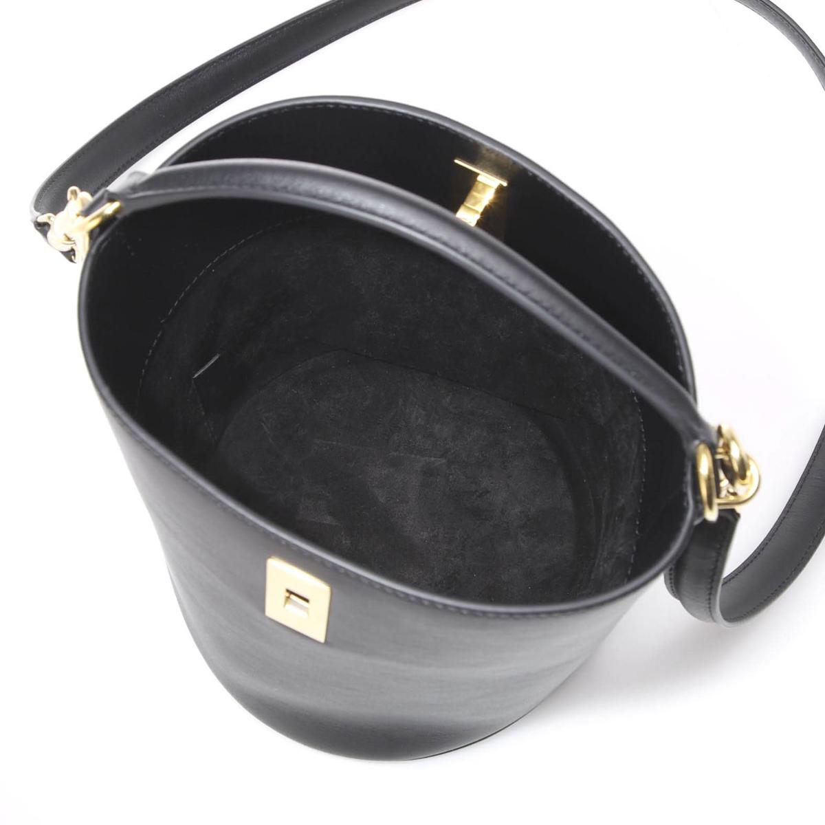 セリーヌ TEEN BUCKET バケットバッグ 2WAY ハンドバッグ ブラック レディース 19757 3cr4 38no