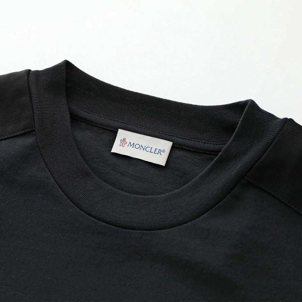 モンクレール長袖Tシャツ メンズ コットン 刺繍 ロゴ ロゴT ロンT アイコンパッチ クルーネック 8D00013 899M5 999