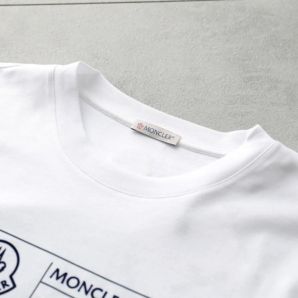 モンクレール 長袖Tシャツ メンズ ロングスリーブ ロンT ロゴ クルーネック コットン 8D00006 89A7G