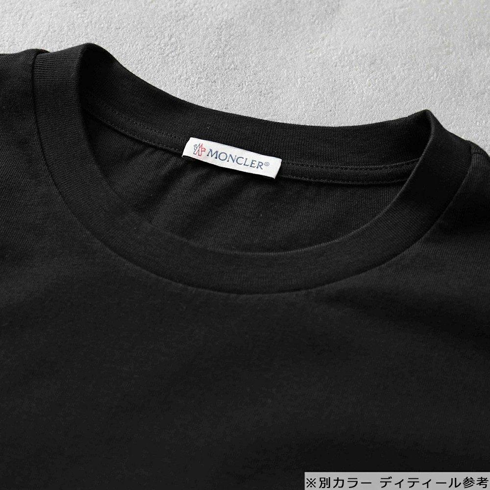 モンクレール 長袖 Tシャツ メンズ ロングスリーブ ロンT ロゴ クルーネック コットン 8D00008 8390T