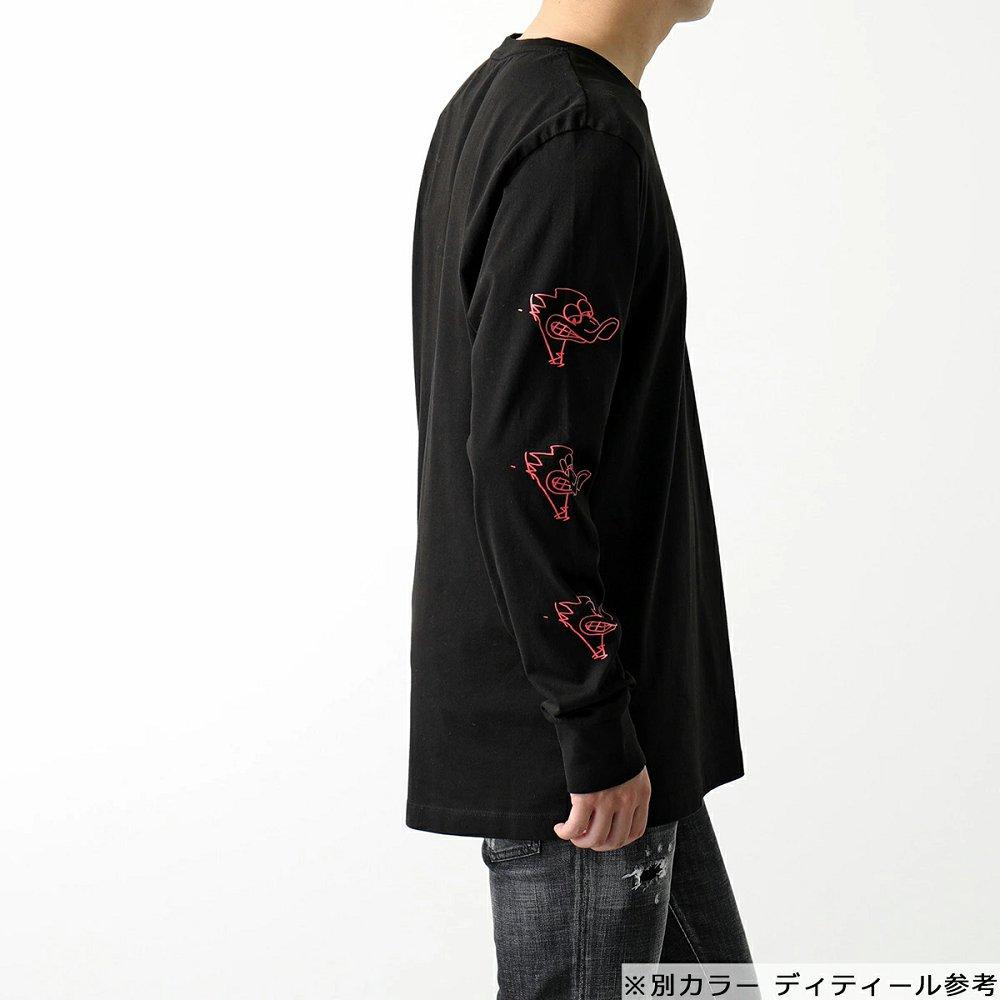 モンクレール 長袖 Tシャツ メンズ ロングスリーブ ロンT ロゴ クルーネック コットン 8D00008 8390T