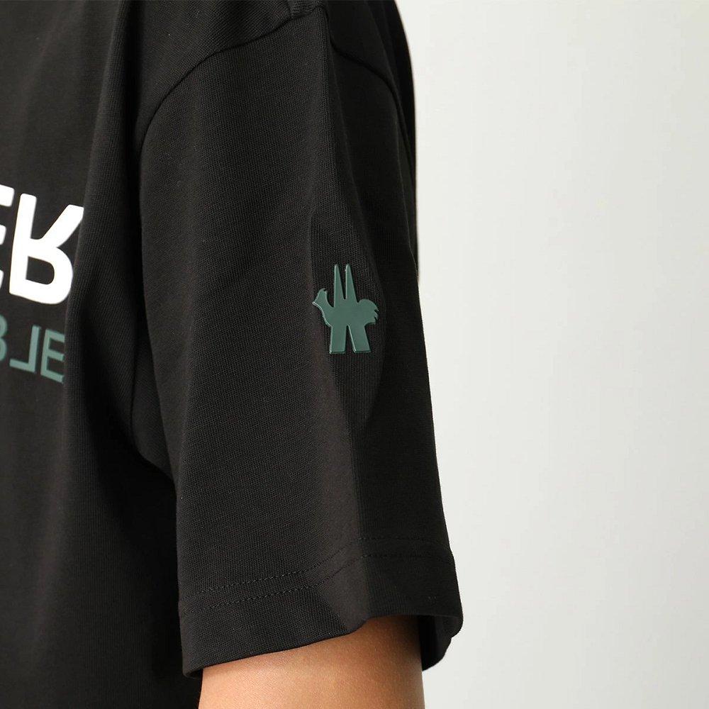 モンクレール グルノーブル 半袖Tシャツ メンズ コットン ロゴ ロゴT クルーネック 8C00005 83927 999